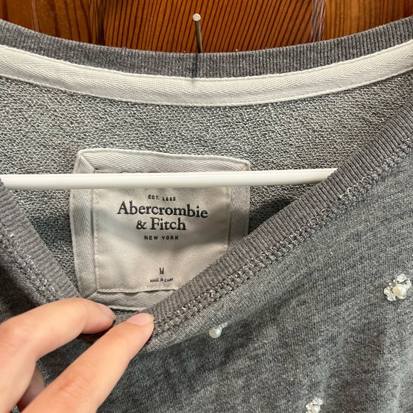 Abercrombie & Fitch Charcoal Embellished Top - Picture 3 of 4